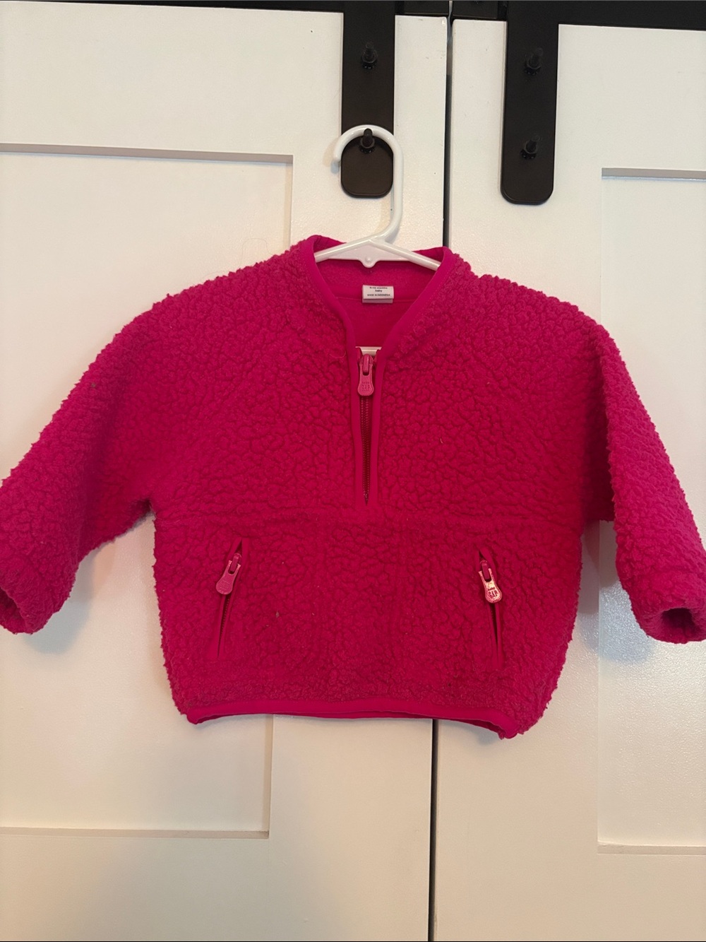 Gap Kids Pink Sherpa Pullover Hoodie